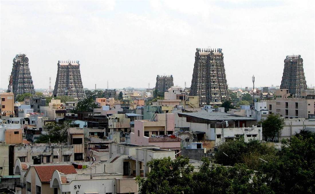 Madurai Meenakshi temple gopurams